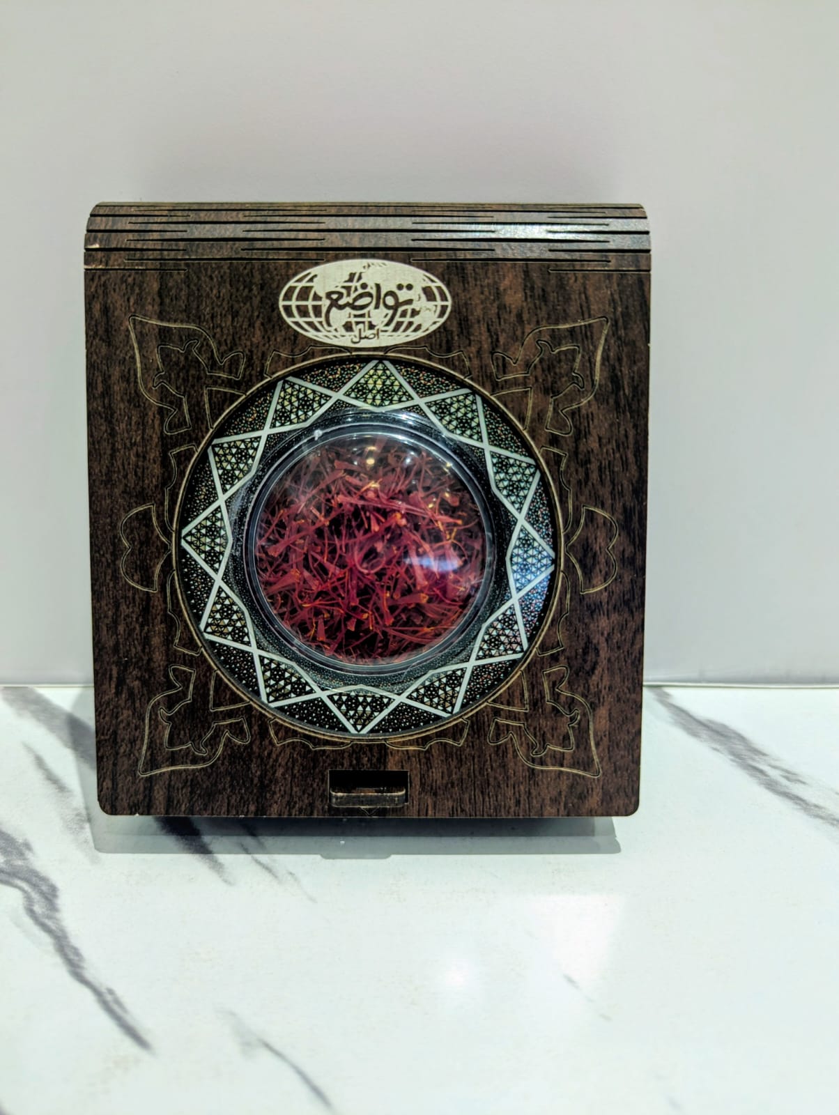 Saffron Tavazo in Khatam Can (10g) زعفران تواضع در قوطی خاتم (10 گرم)