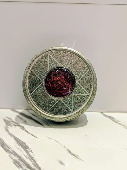 Saffron Tavazo in Khatam Can (25g) زعفران تواضع در قوطی خاتم (25 گرم)