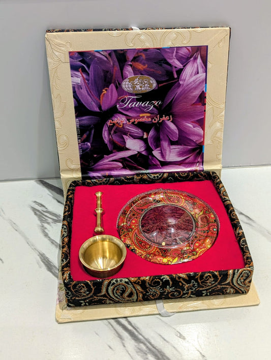 Saffron Tavazo in Termeh Box with Cover (5g)