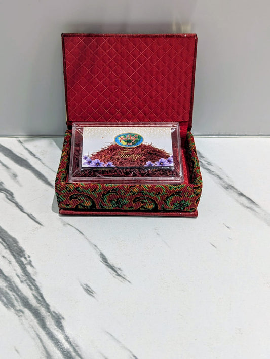 Saffron Tavazo in Termeh Box with Cover (3g)