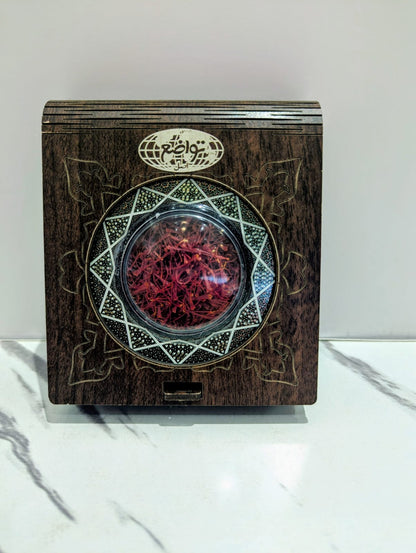 Saffron Tavazo in Khatam Can (10g) زعفران تواضع در قوطی خاتم (10 گرم)