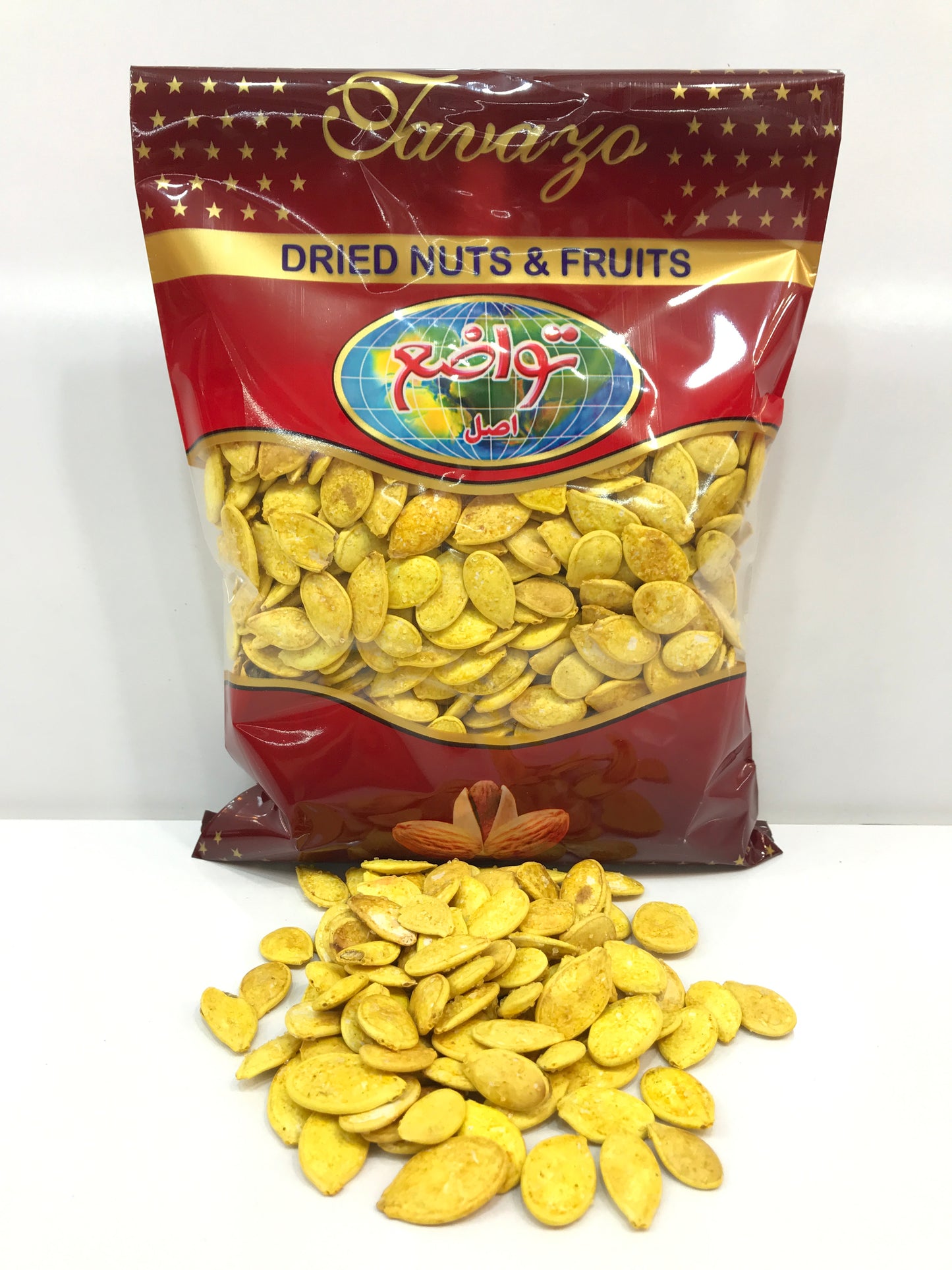 Salted & Roasted Pumpkin Seeds (500g)تخمه کدو حلوایی نمک سود شده و بو داده (۵۰۰ گرم)