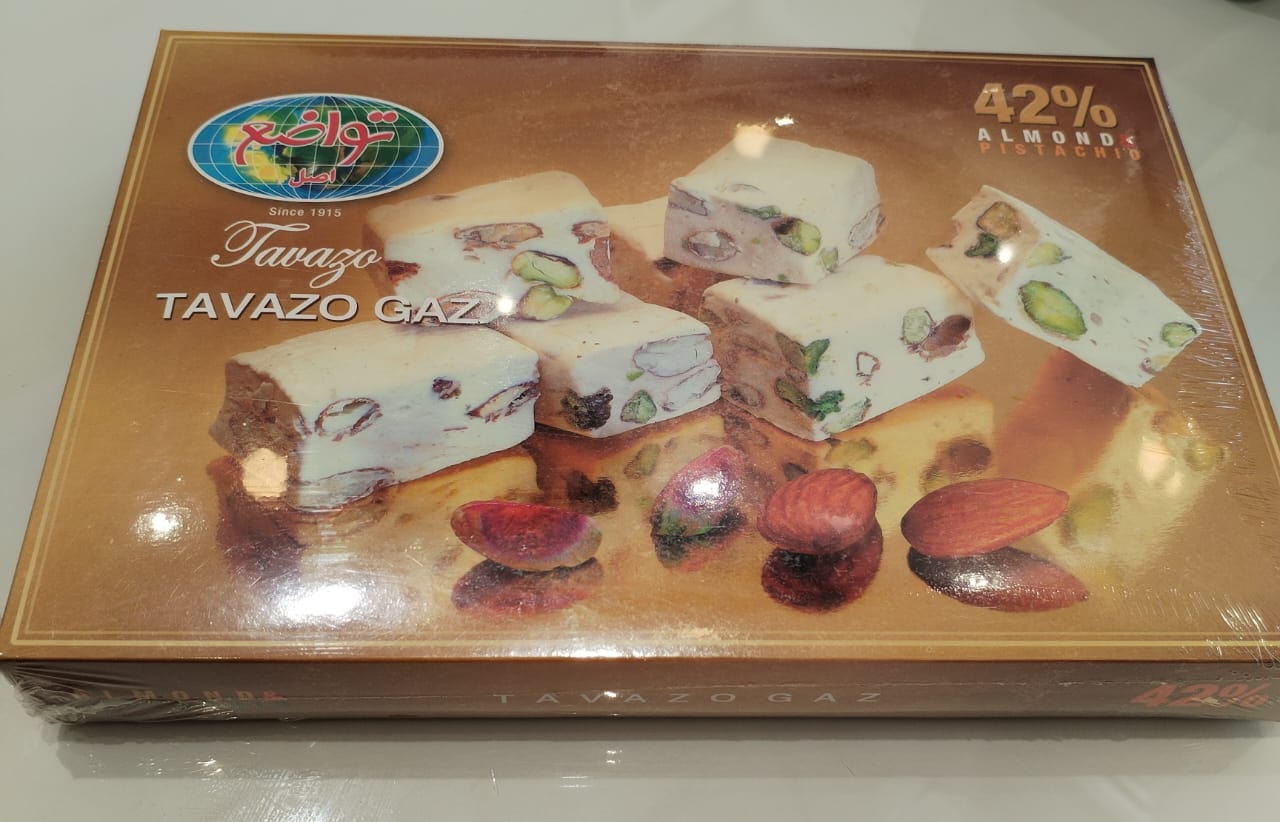 Tavazo Almond Pistachio Mix Gaz گز مخلوط بادام و پسته تواضع